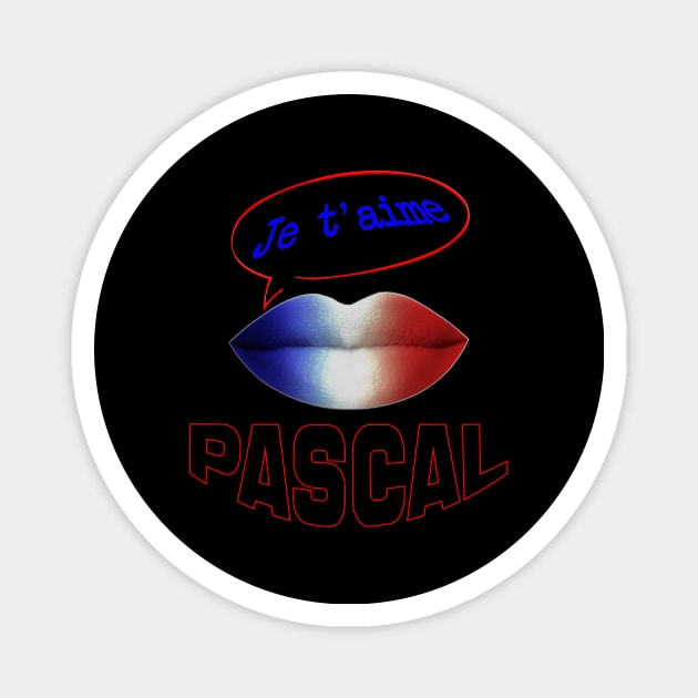 JE TAIME FRENCH KISS PASCAL Magnet by ShamSahid